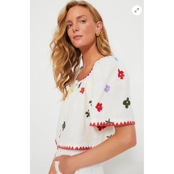 Tuckernuck Rhodes Macadamia Bahia Bloom Gabriel Top - Picture 4 of 13